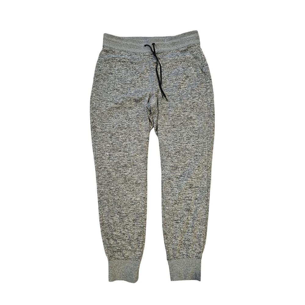 Athleta Womens medium high rise jogger heathered gray athlesiure casual pockets